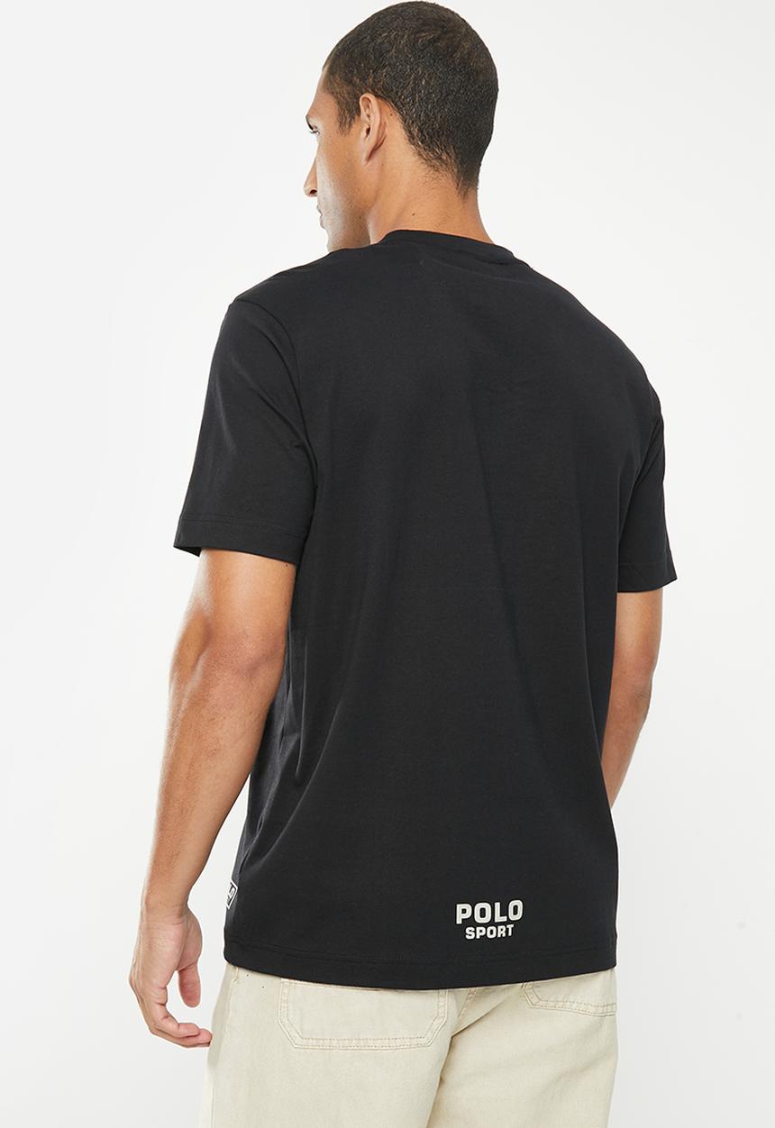 POLO - Men sport oversized short sleeve tee - black