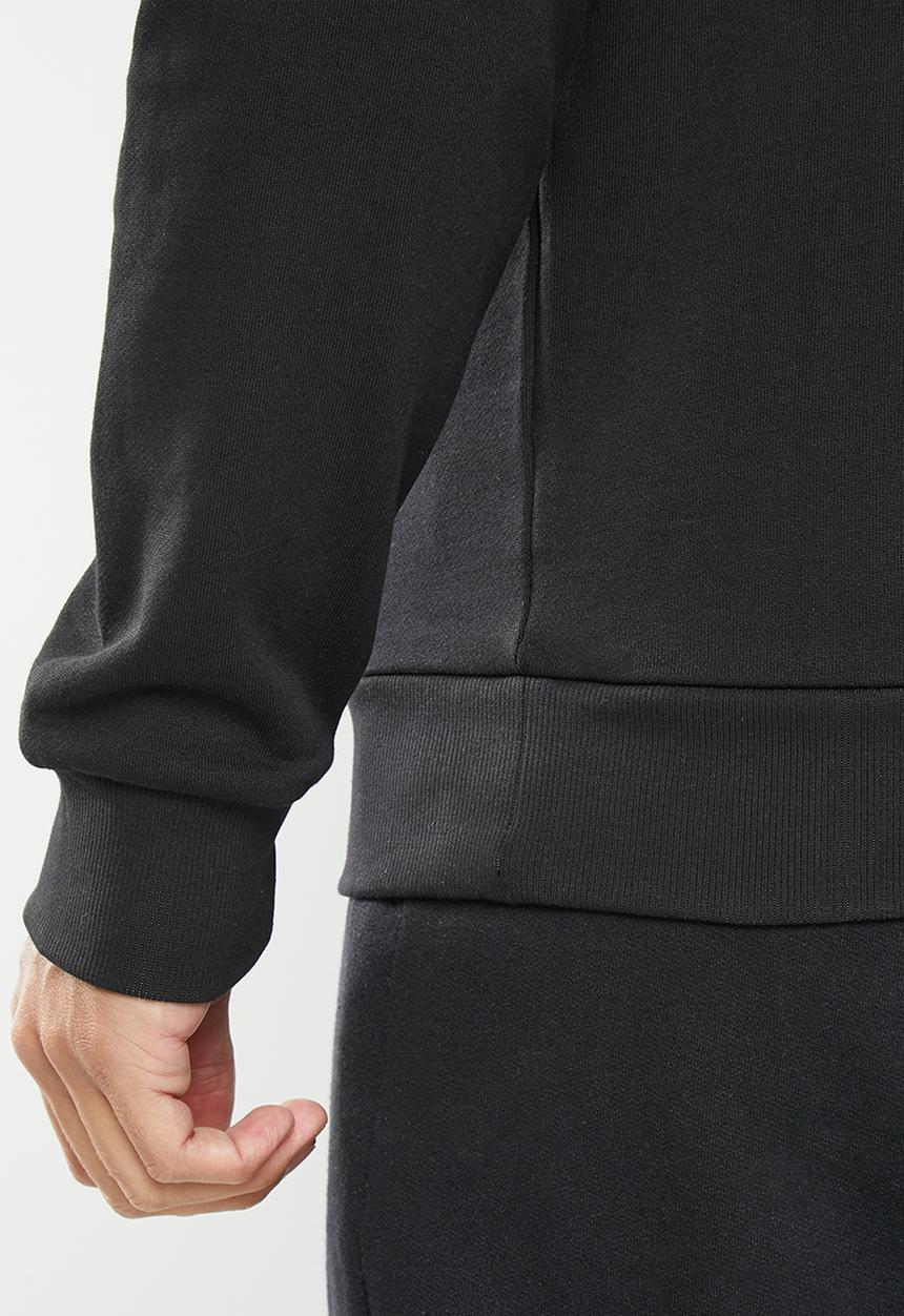 POLO - Men sport long sleeve sweat top - black