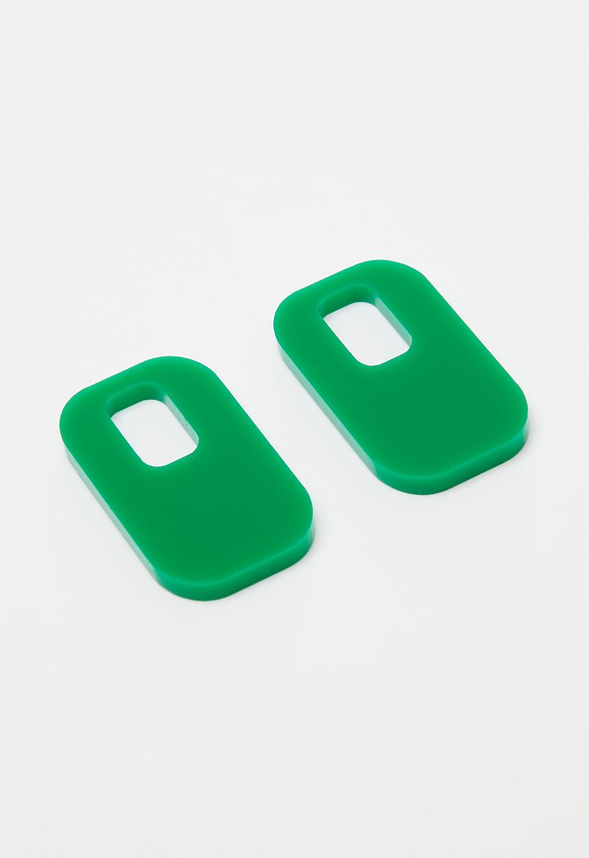 Pina Jewels - Resin tags - green