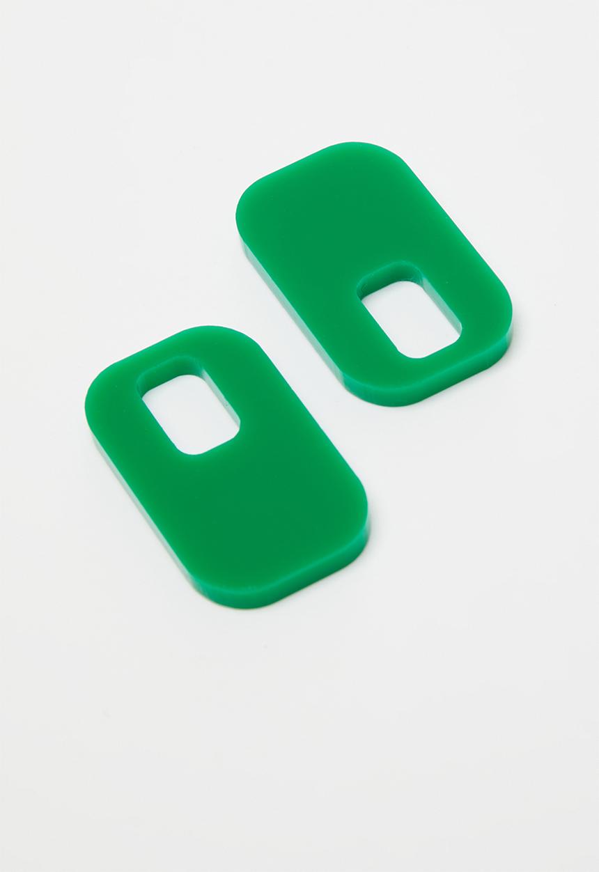 Pina Jewels - Resin tags - green