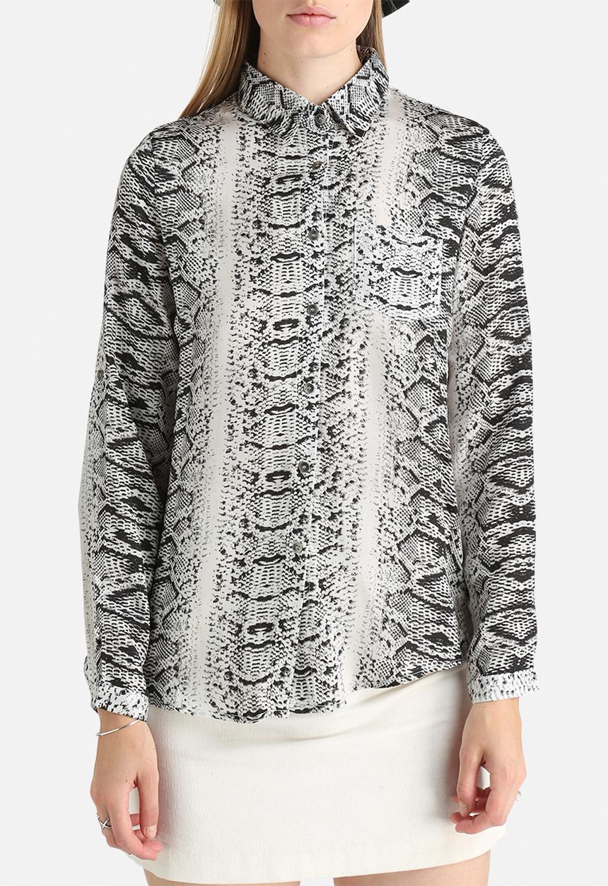 Goldie - Olivia Python Print Blouse