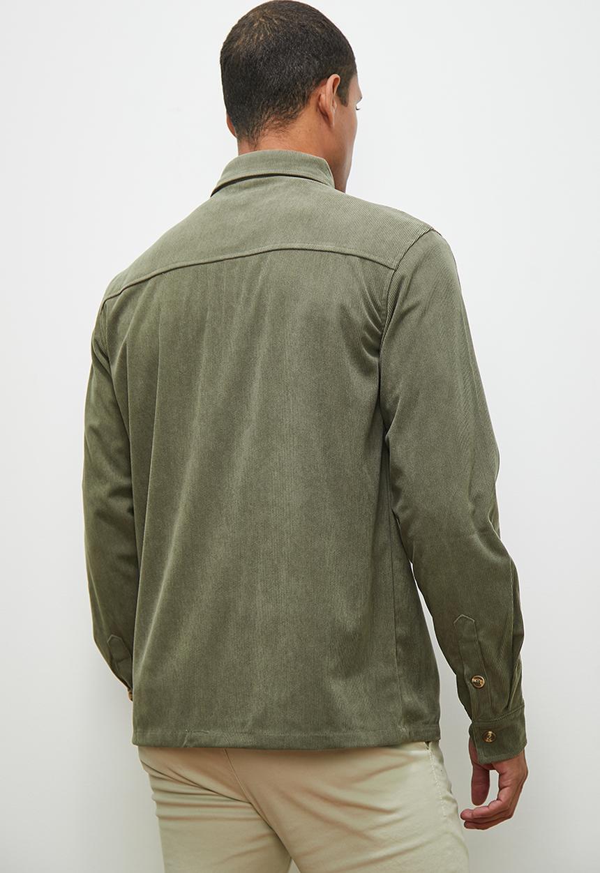 Lark & Crosse - Fine corduroy shirt - khaki