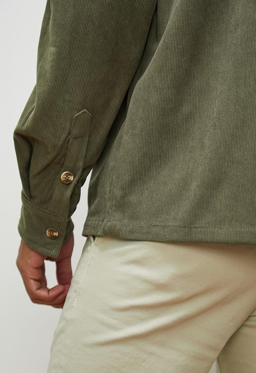 Lark & Crosse - Fine corduroy shirt - khaki