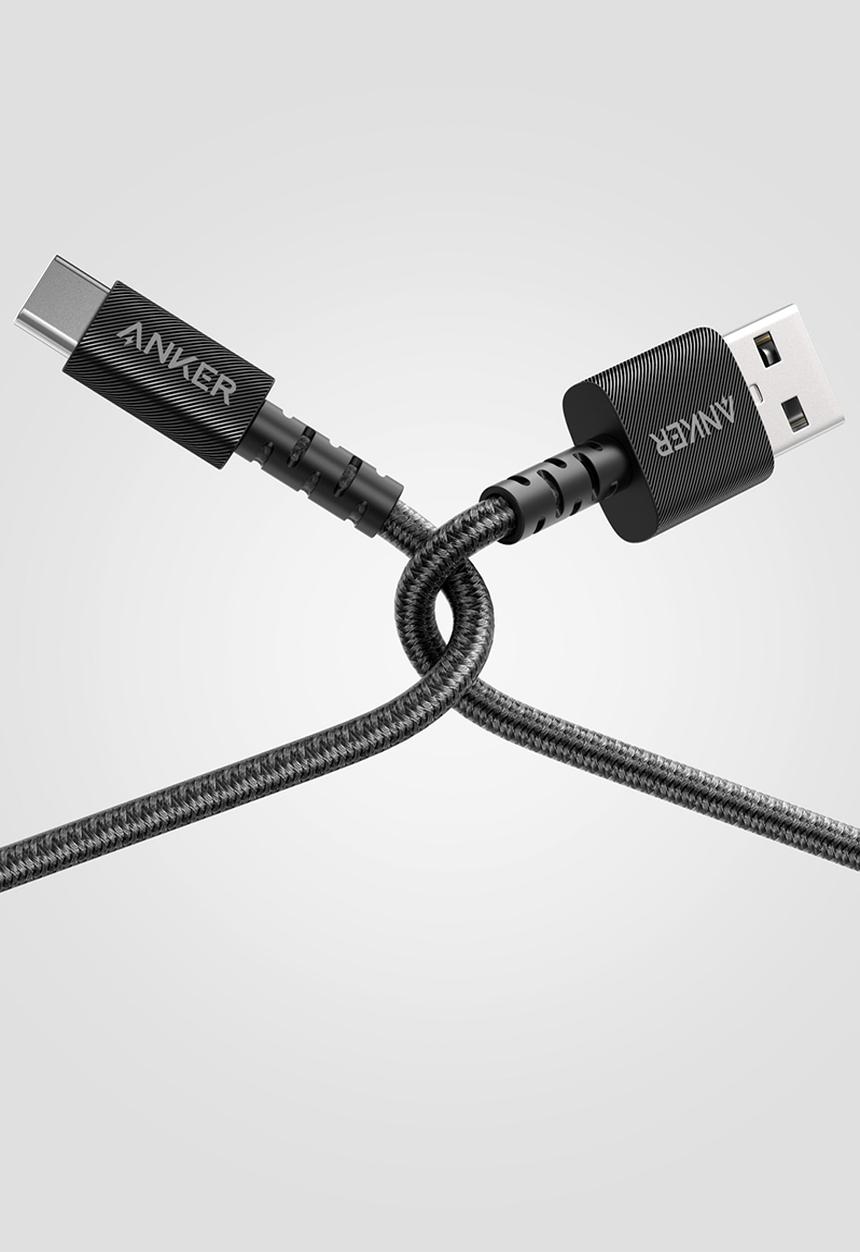 Anker - PowerLine Select+ USB-C to USB-A Cable-Black