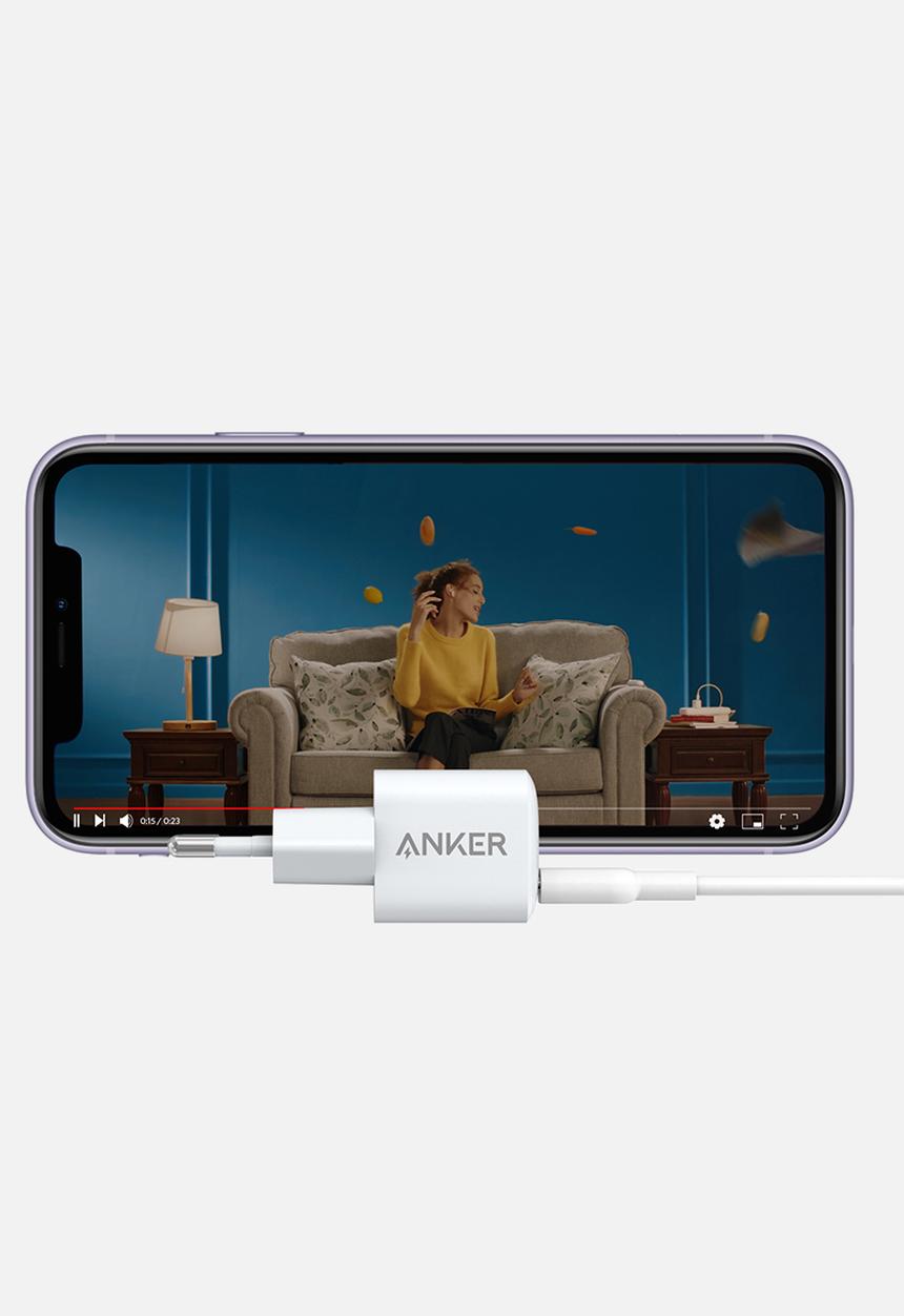 Anker - PowerPort III Nano USB-C Wall Charger 20W-White