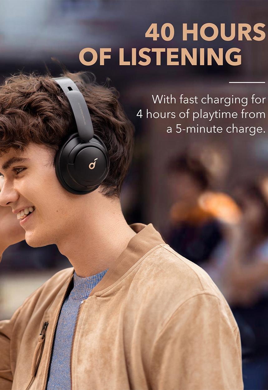 soundcore - Life Q30 Headphones-Black