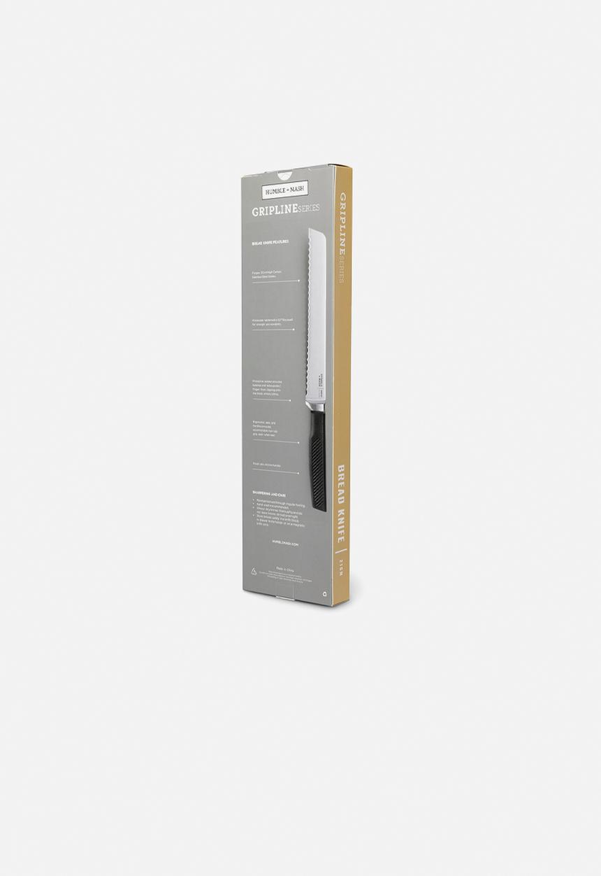 Humble & Mash - Gripline series bread knife 21cm - black