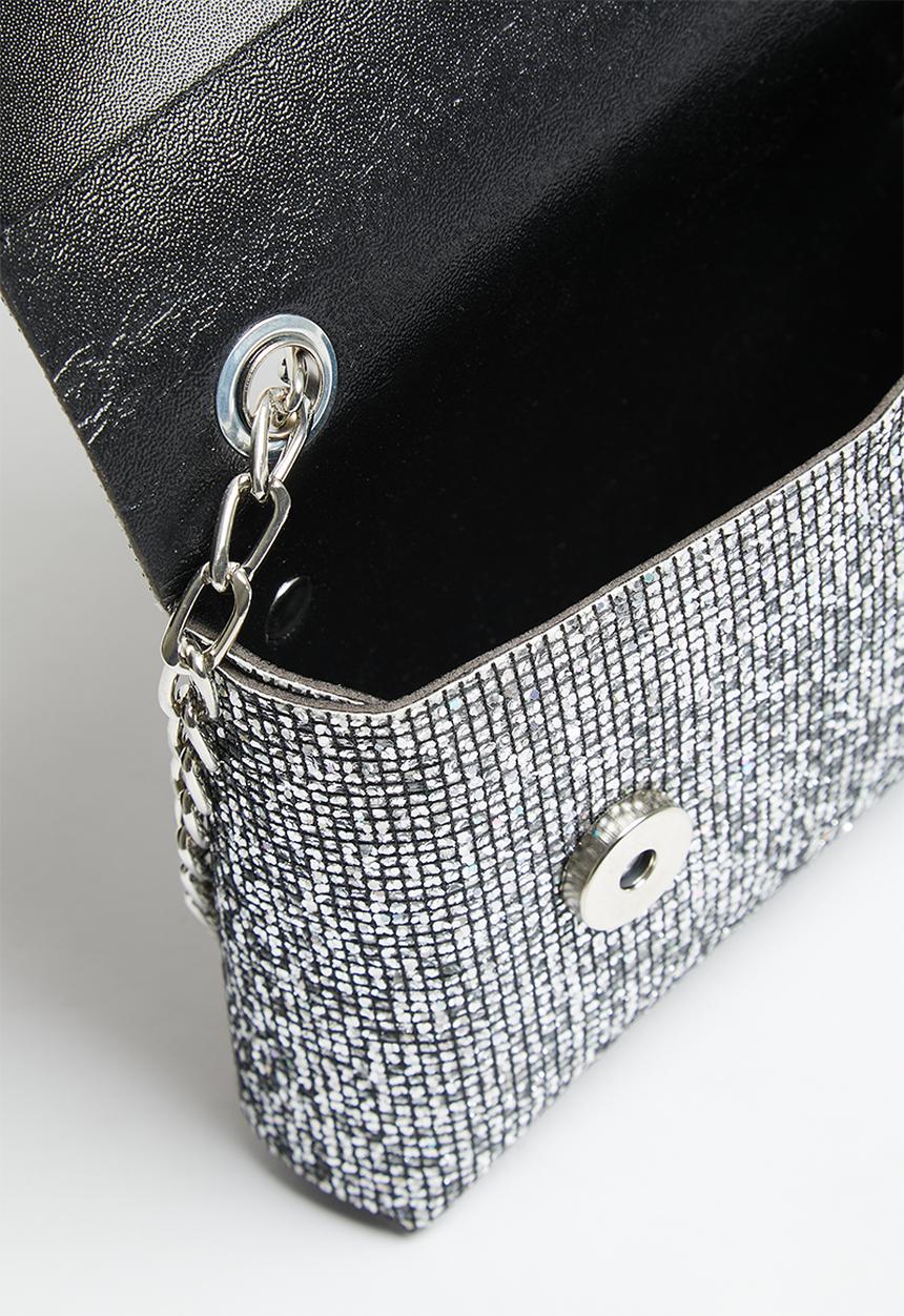 MILLA - Danna clutch bag - silver