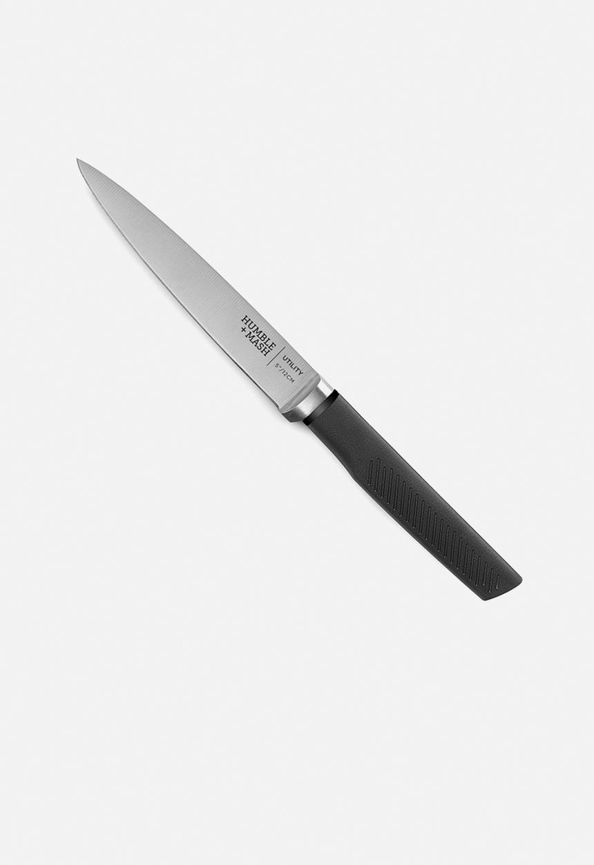 Humble & Mash - Gripline series utility knife 12cm - black