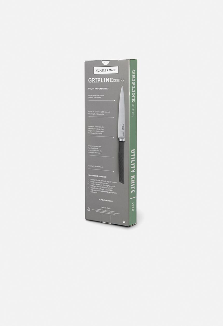 Humble & Mash - Gripline series utility knife 12cm - black