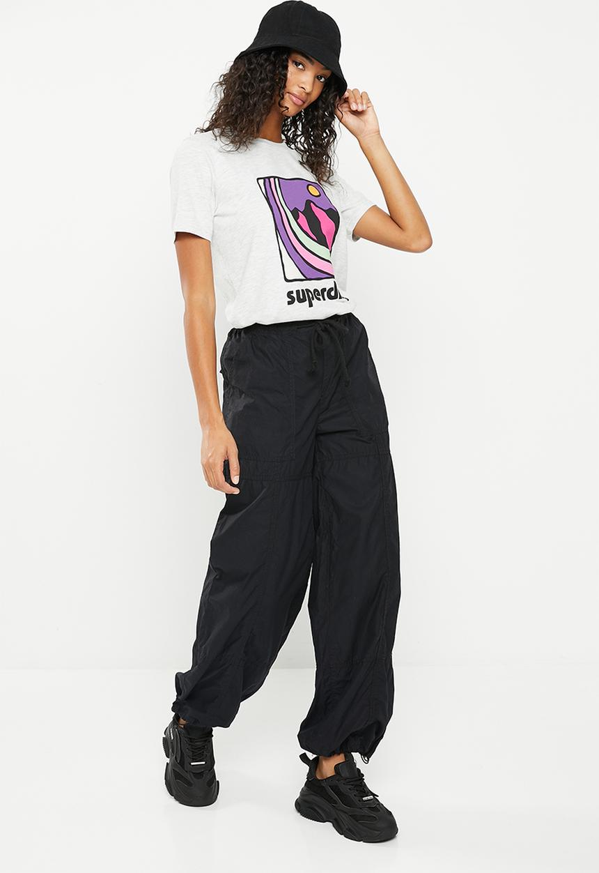 Superdry. - Vintage 90s terrain tee - glacier grey marl