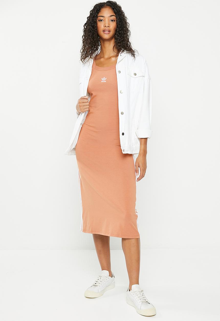 adidas Originals - Long tank dress - clay strata