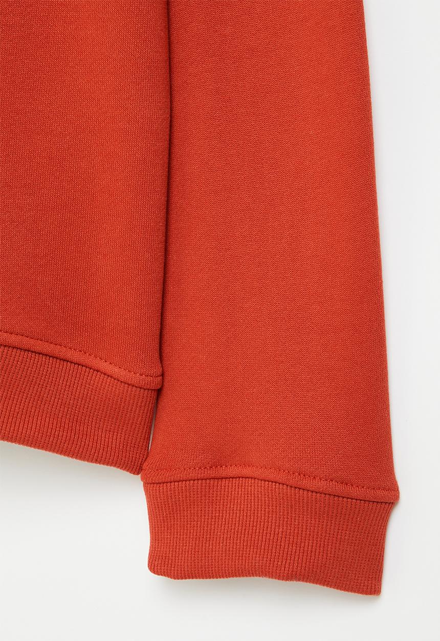 POLO - Boys ayden crested sweater - sunset