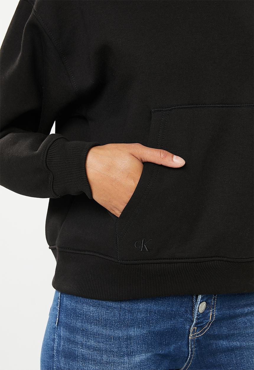 Calvin Klein - Gradient monologo hoodie - ck black