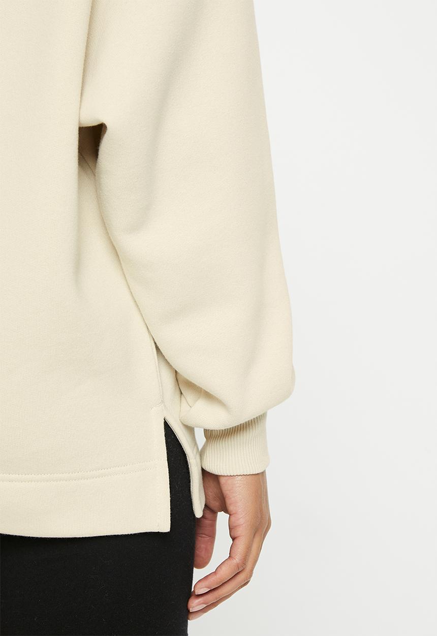 Calvin Klein - Bold disrupted logo sweatshirt - eggshell & black