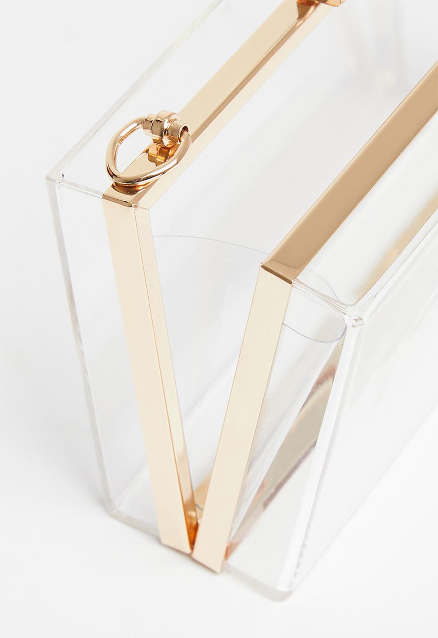 MILLA - Samara clutch bag - clear