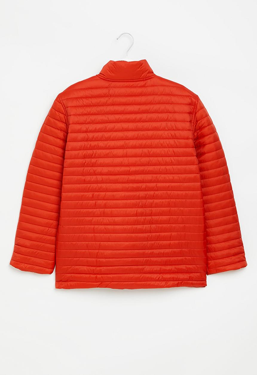POLO - Boys ethan long sleeve puffer jacket - sunset