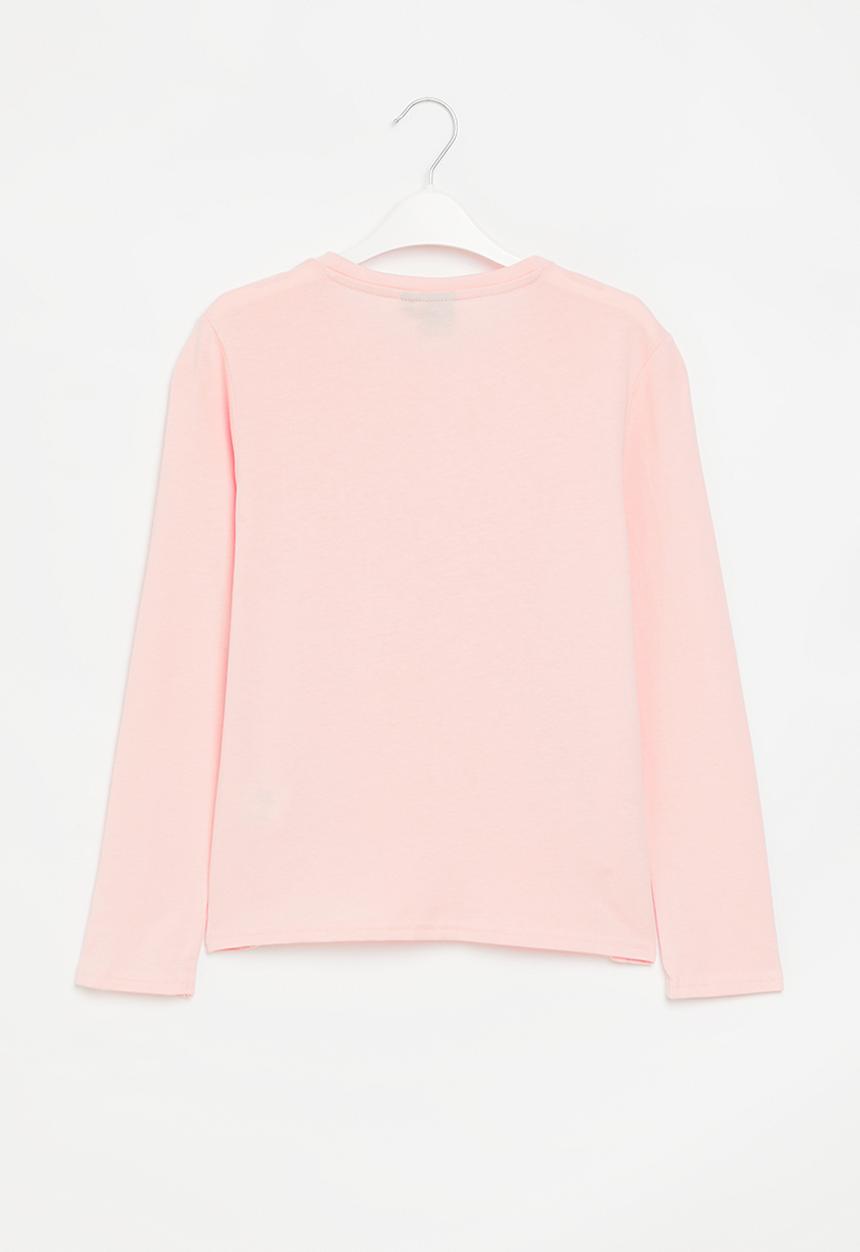 POLO - Girls jordan printed long sleeve tee - pink