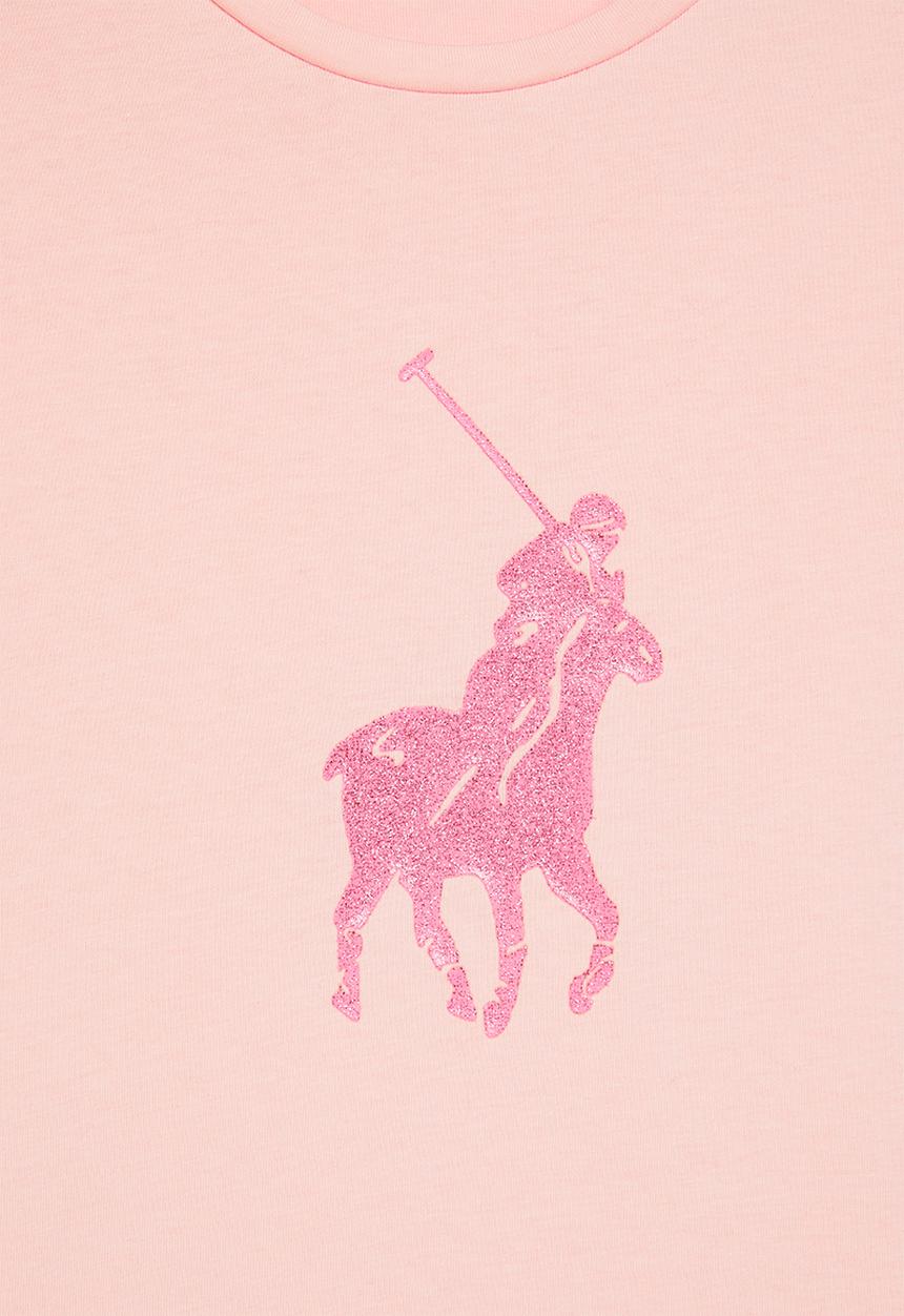 POLO - Girls jordan printed long sleeve tee - pink