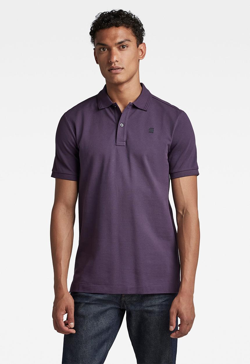 G-STAR - Dunda slim polo s\s - carbonne purple