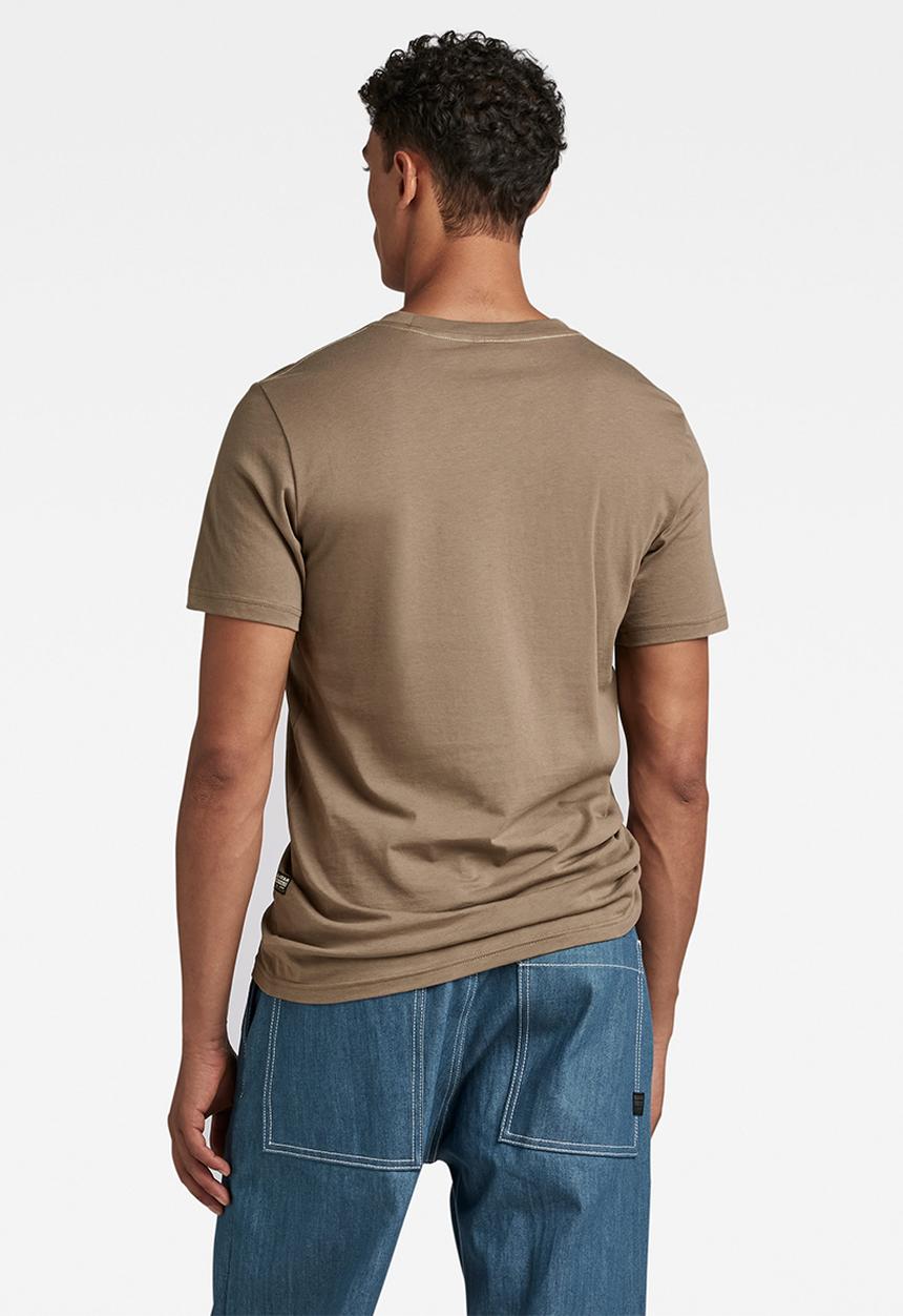G-STAR - Chest gr slim r t compact jersey o - deep walnut