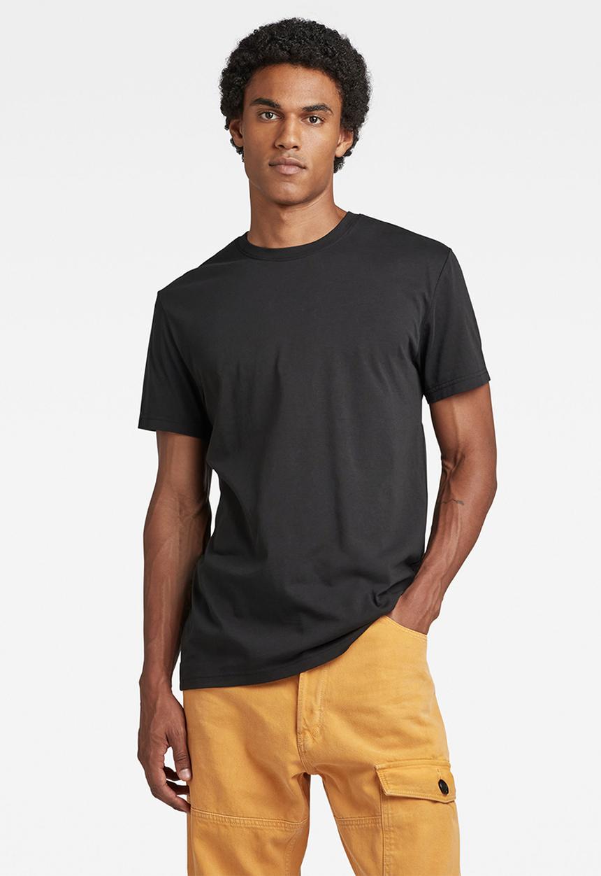 G-STAR - Back photo print r t compact jersey o - dk black