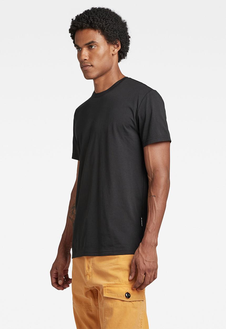 G-STAR - Back photo print r t compact jersey o - dk black