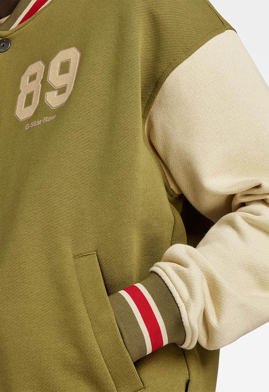G-STAR - Sports bomber loose sw yoichi sweat ub o - smoke olive/postbag