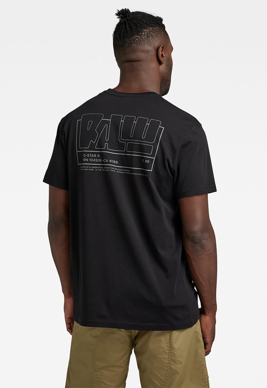 G-STAR - Back gr raw r t compact jersey o - dk black