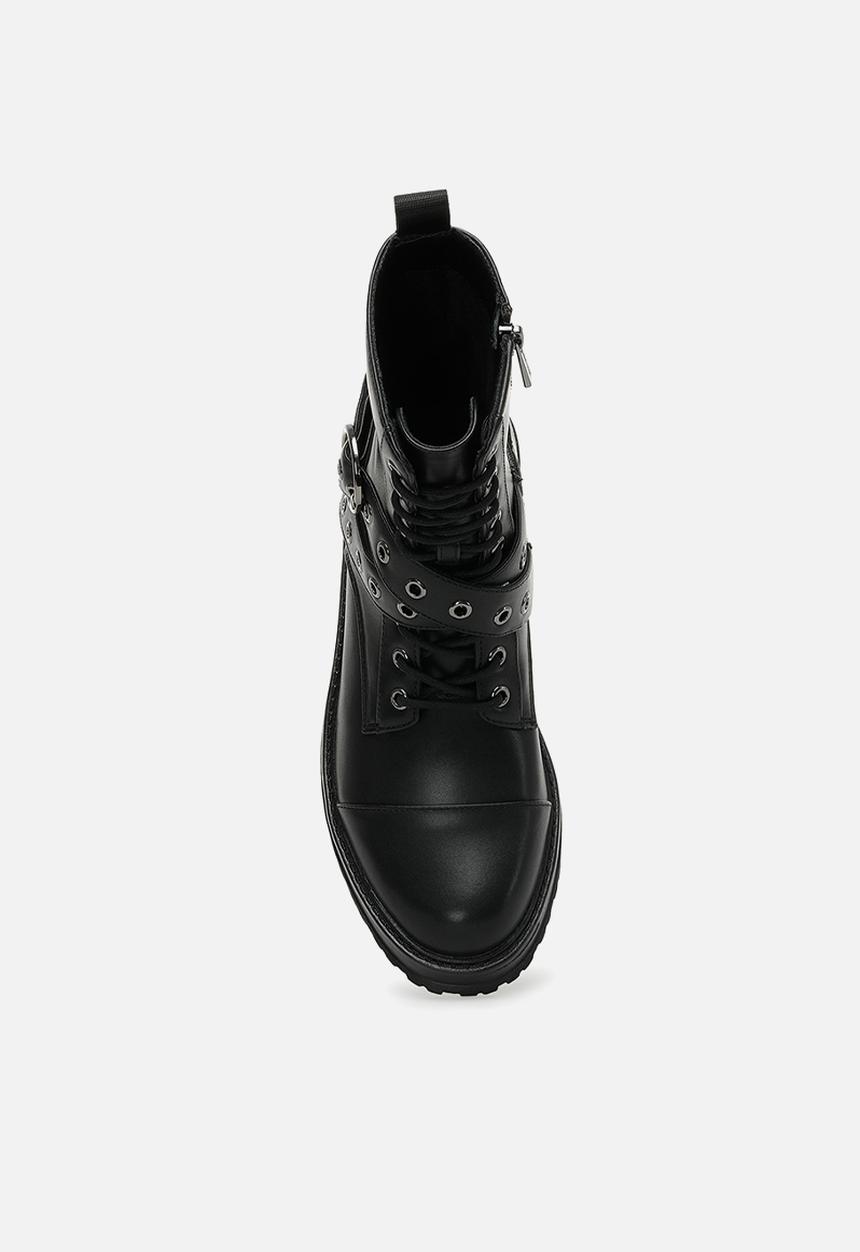 Nine West - Steber lace-up boot - black
