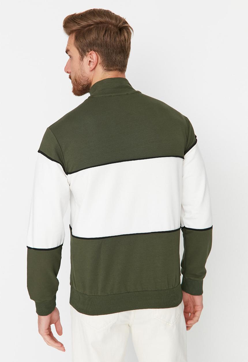 Trendyol - Colourblock sweat - khaki