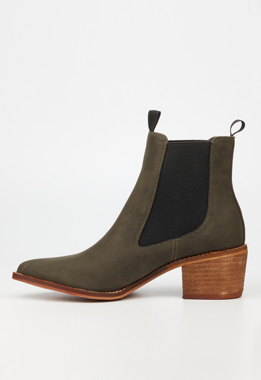 Miss Black - Cooper 4 ankle boot - olive