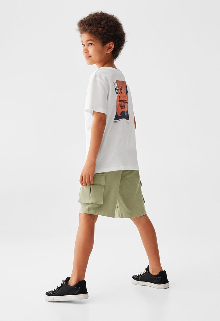 MANGO - T-shirt urban - natural