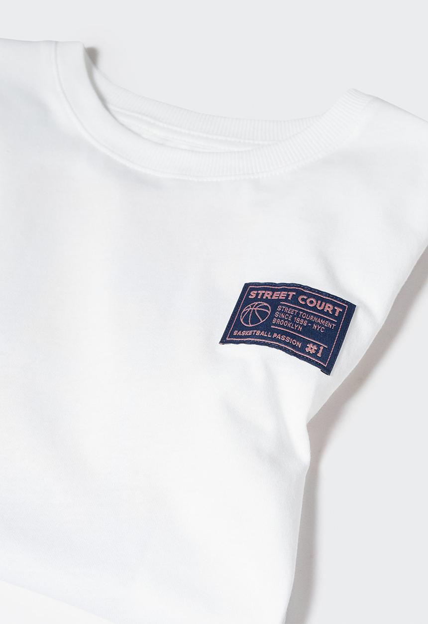 MANGO - T-shirt urban - natural