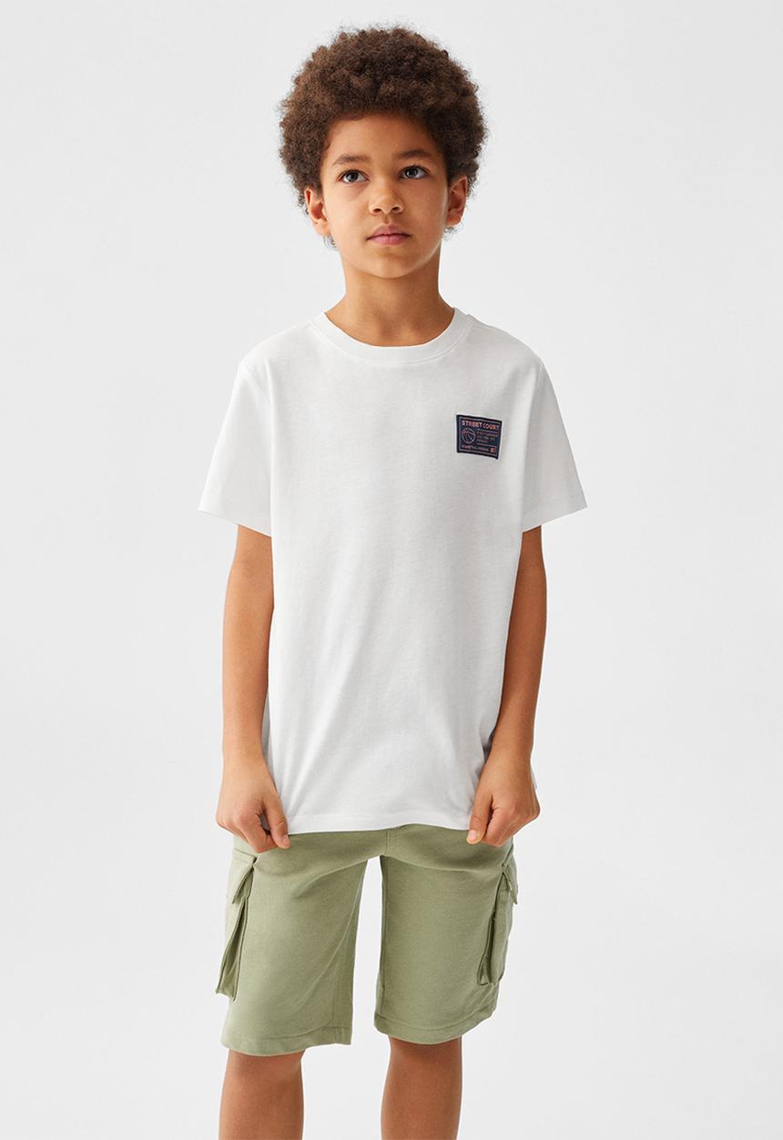 MANGO - T-shirt urban - natural