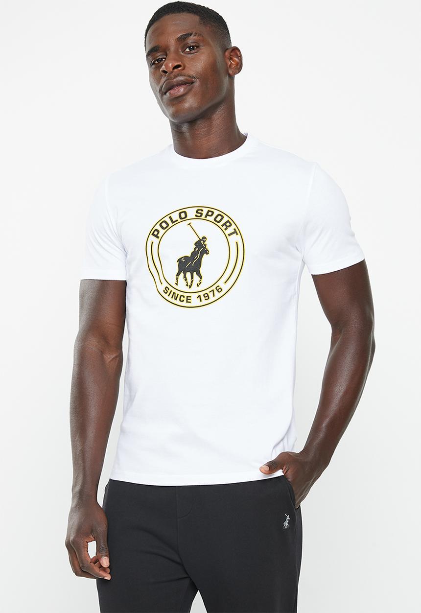 POLO - Men sport block logo short sleeve tee - white