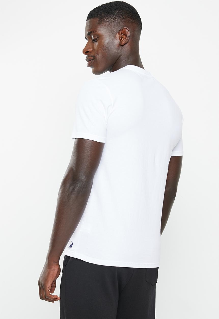 POLO - Men sport short sleeve logo tee - white