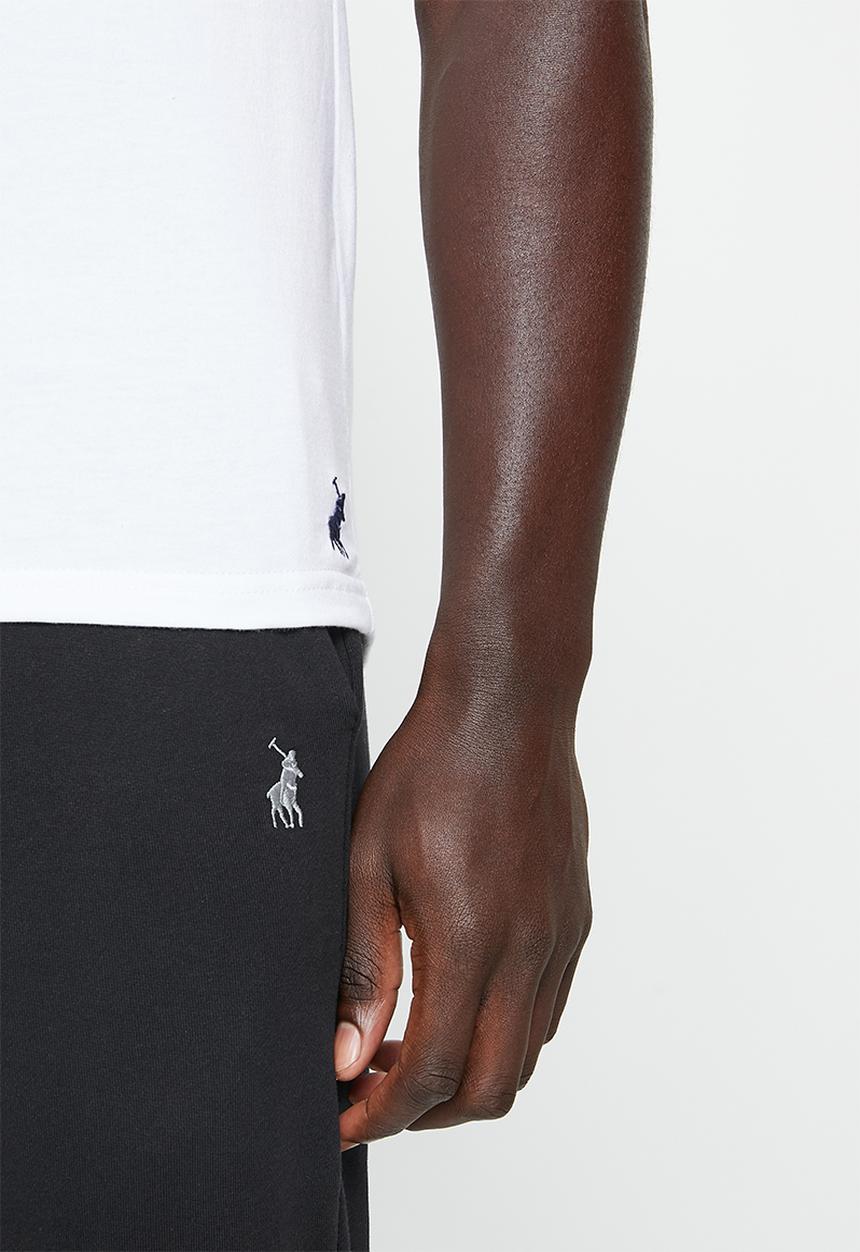 POLO - Men sport short sleeve logo tee - white
