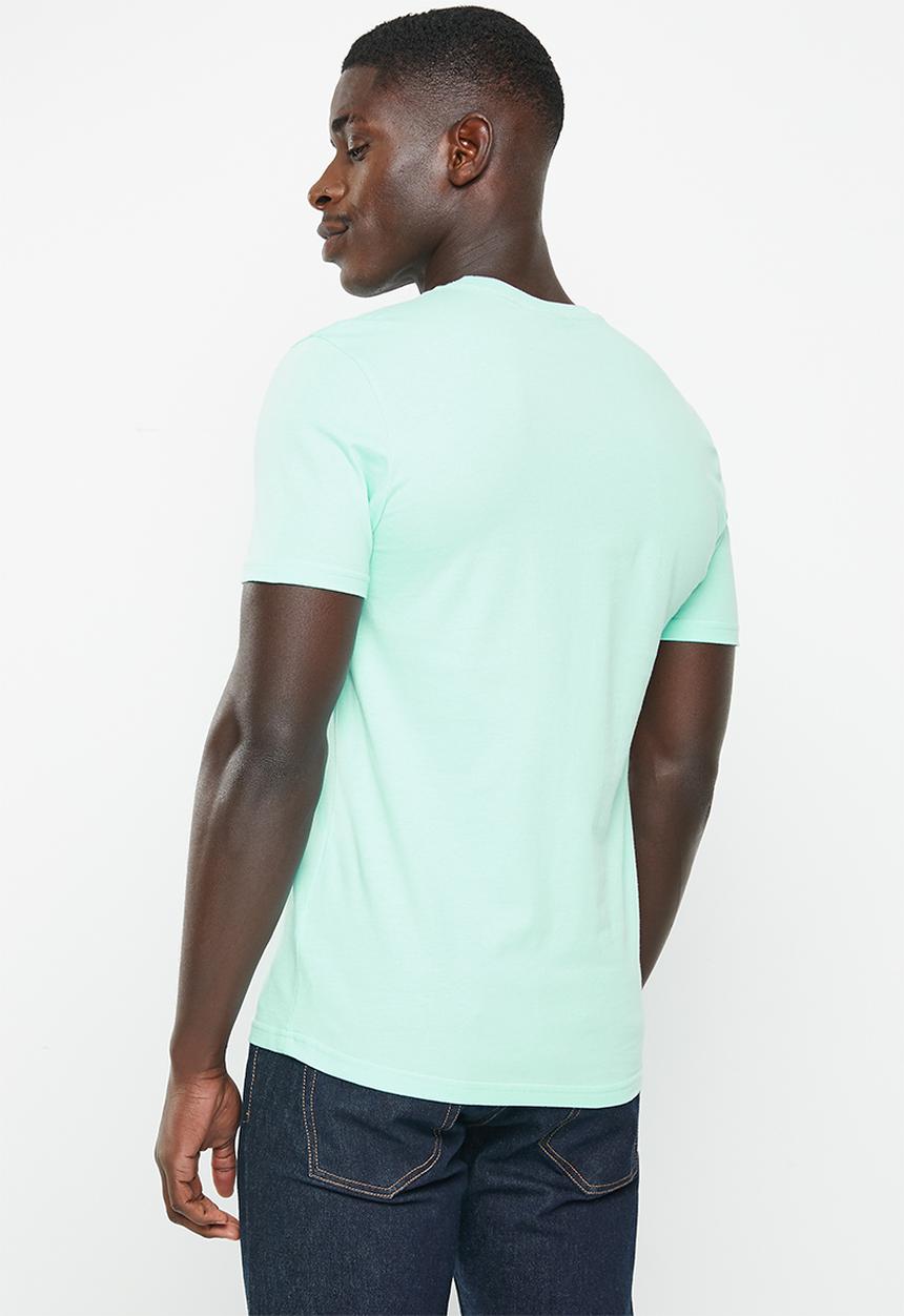 POLO - Mens crew neck short sleeve tee - aqua