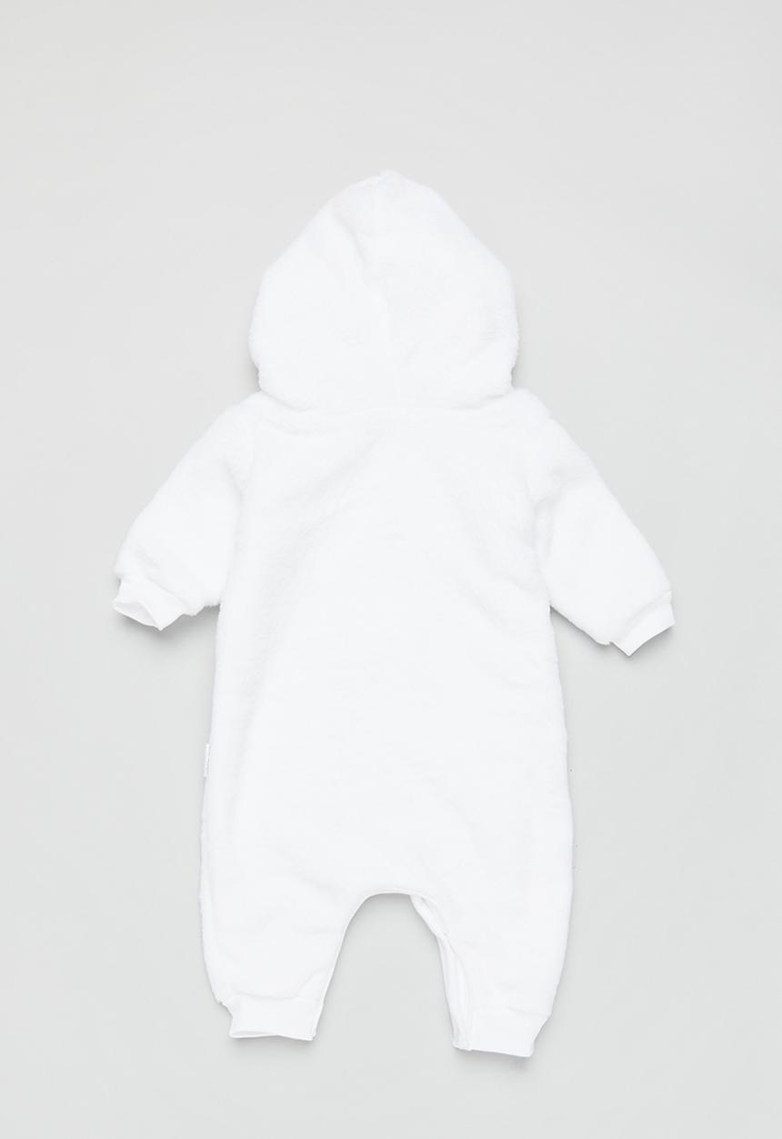 Little Lumps - Fluffy star babygro - white