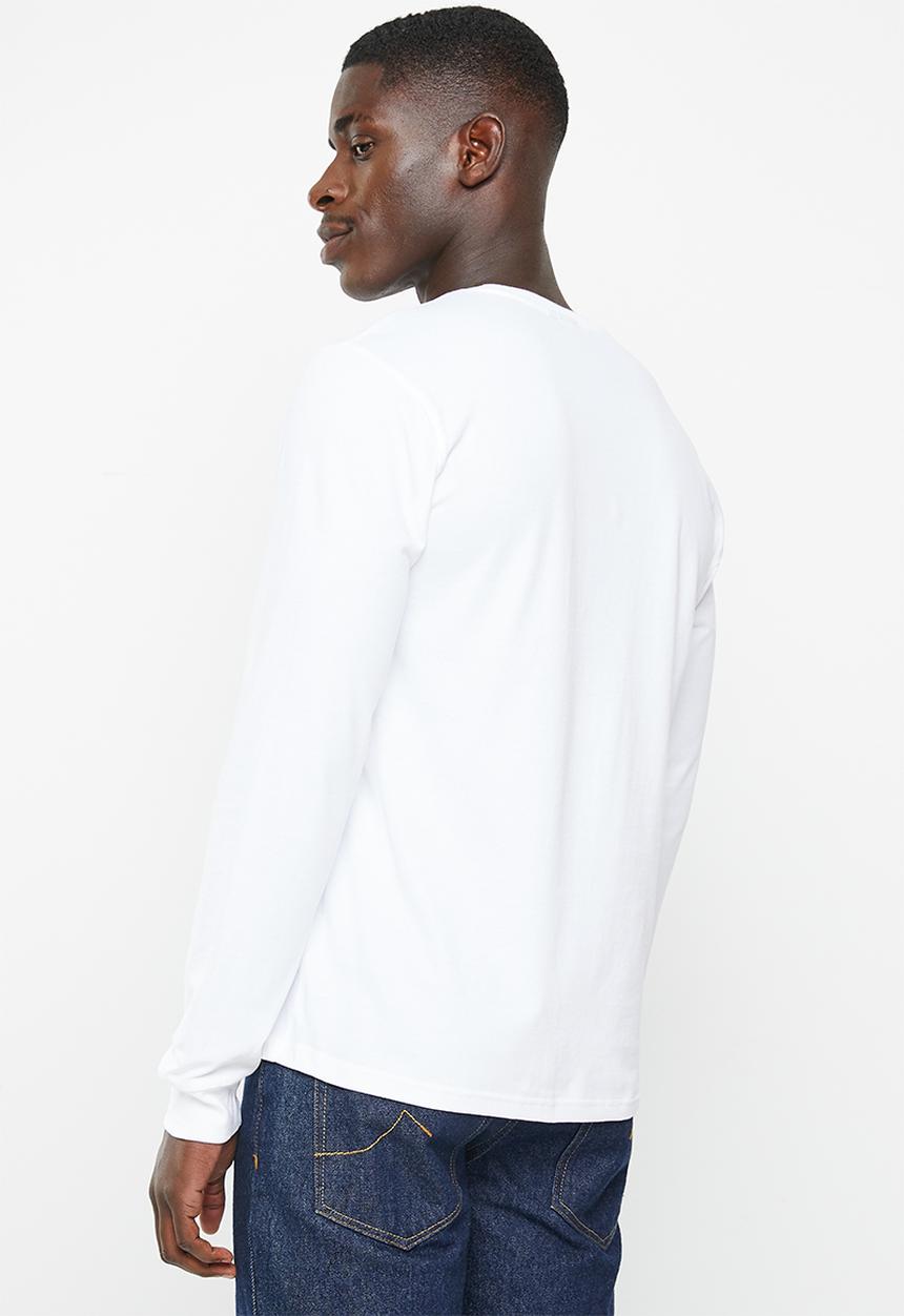 POLO - Mens equestrian long sleeve tee - white
