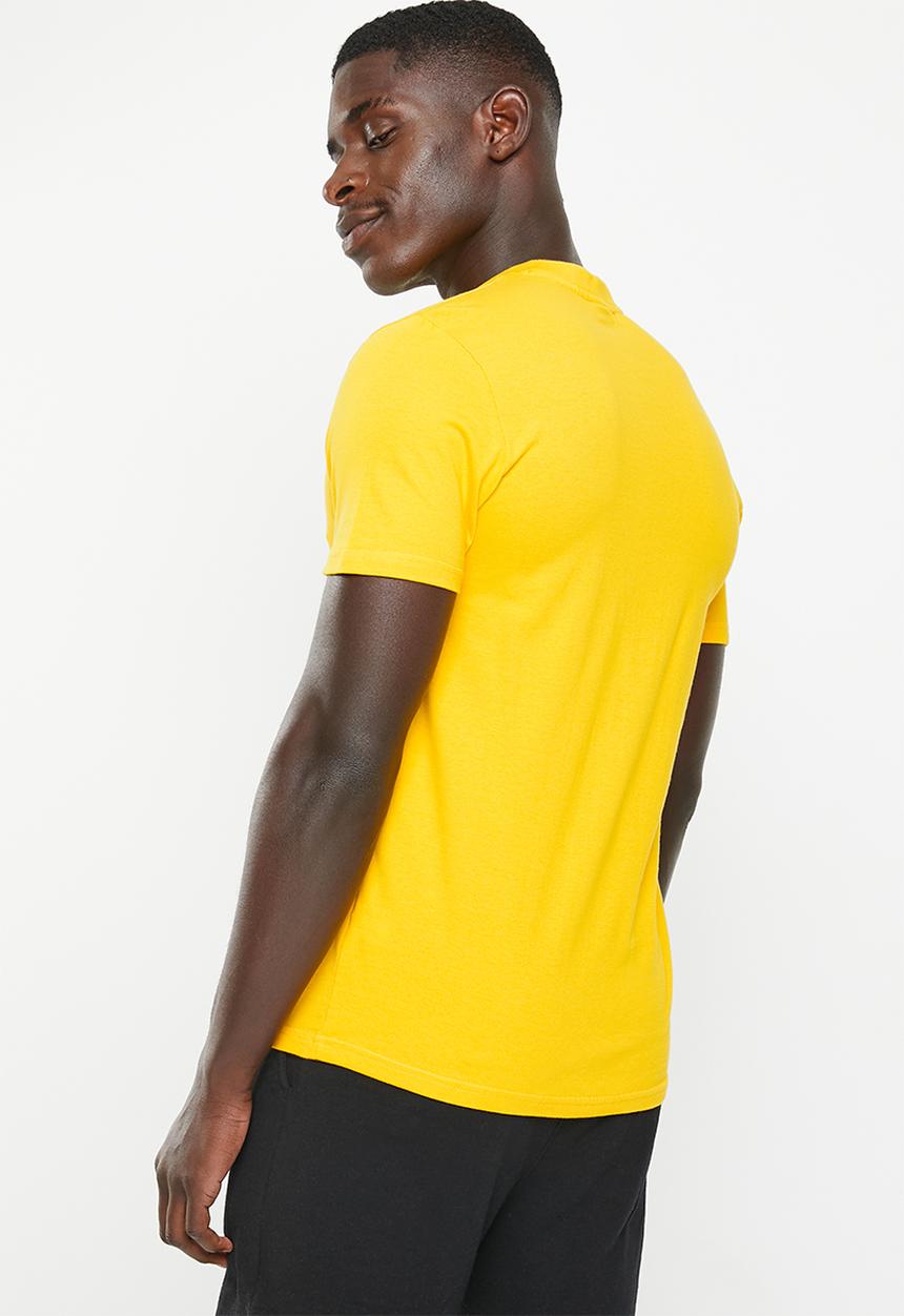 POLO - Men sport block logo short sleeve tee - mustard 