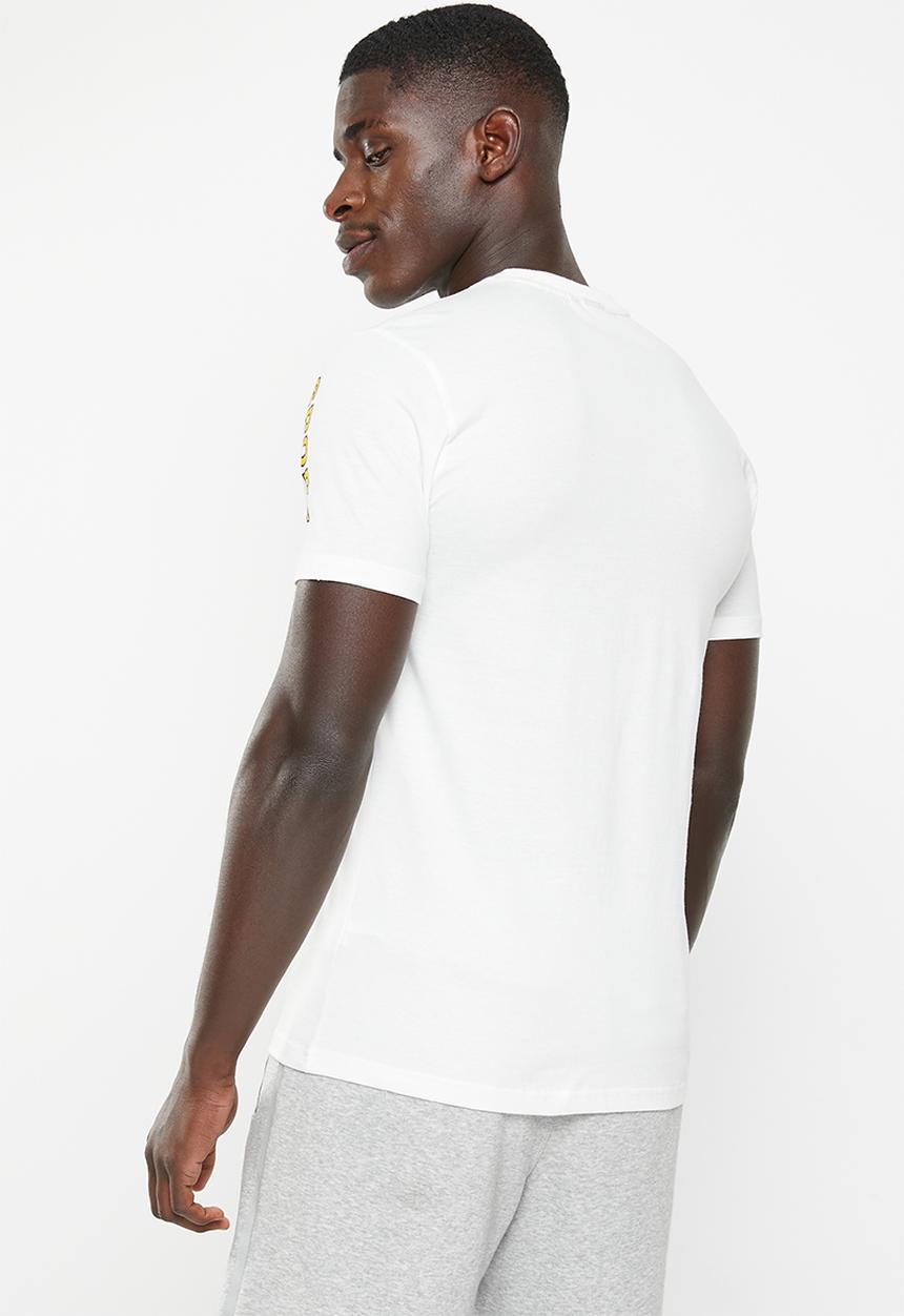 POLO - Men sport short sleeve shoulder print tee - white 