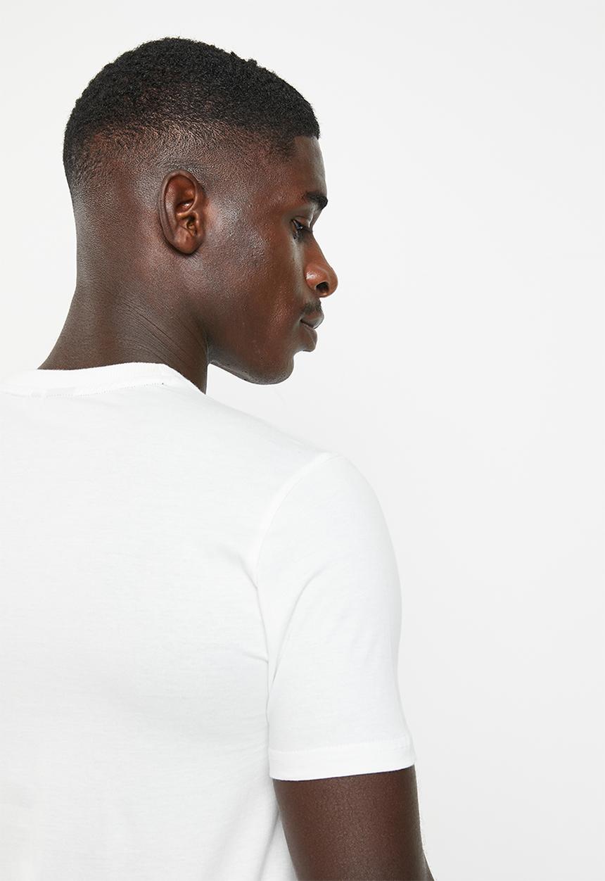 POLO - Men sport short sleeve shoulder print tee - white 