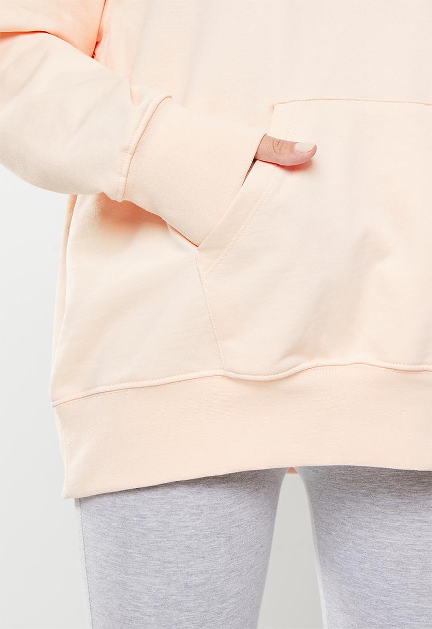 adidas Performance - W bl ov hoodie- wonder quartz/white