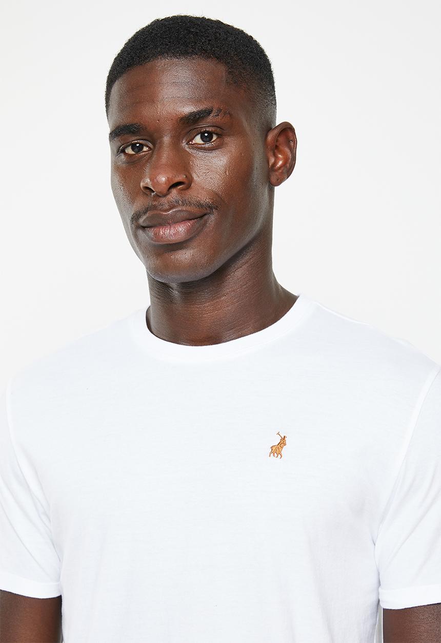 POLO - Mens pjc overdyed short sleeve tee - white 