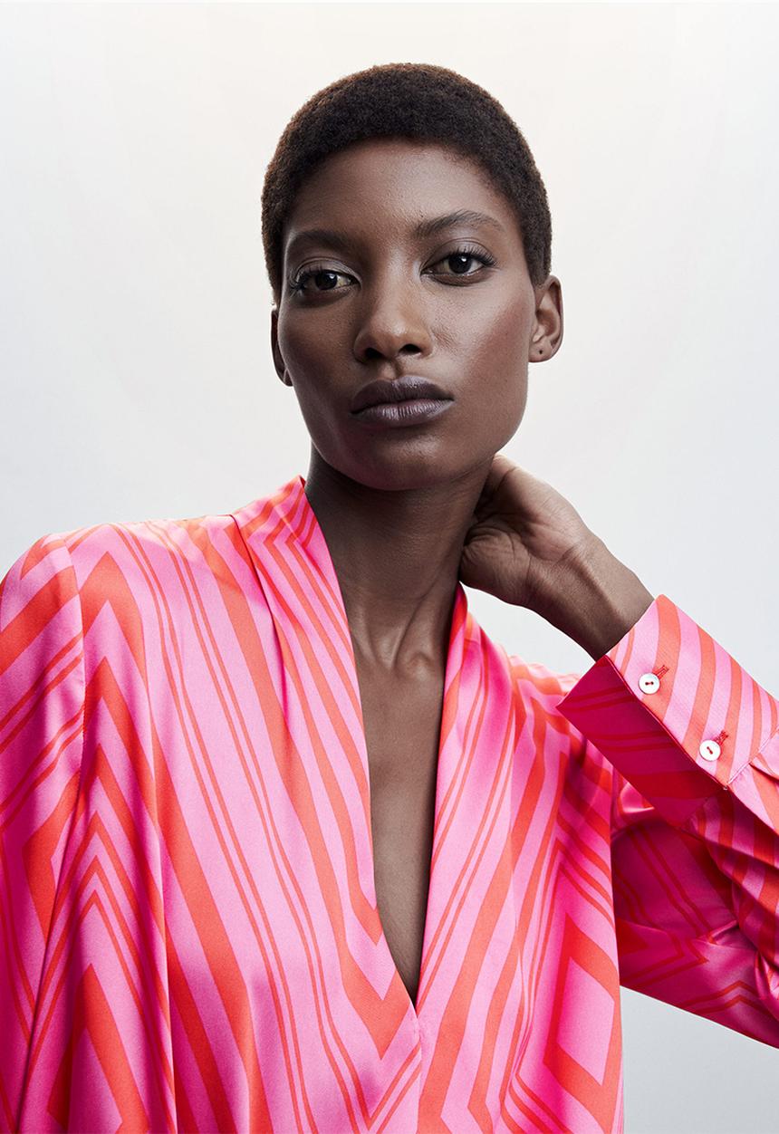 MANGO - Blouse cris - light pastel pink
