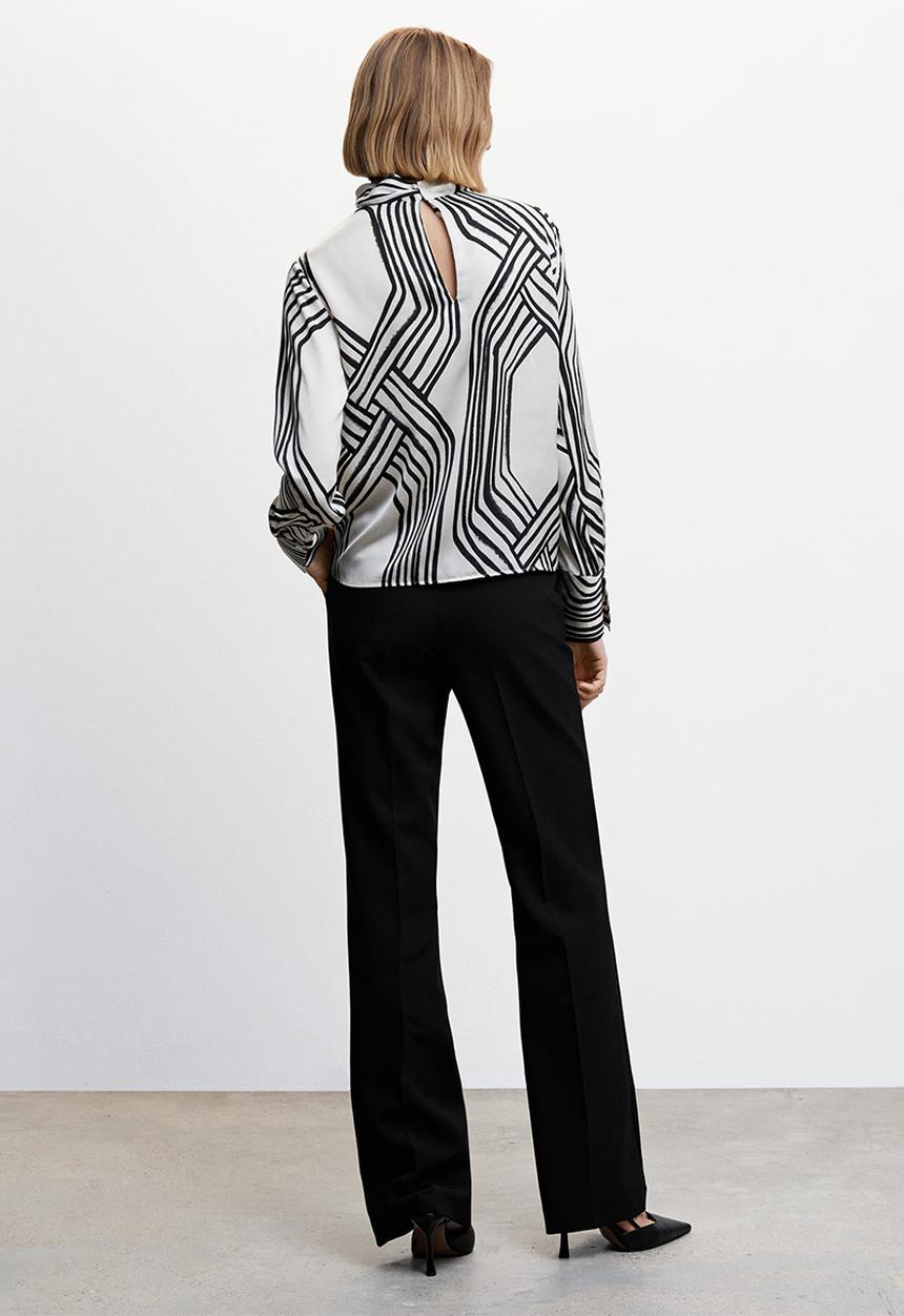 MANGO - Blouse diamond - white