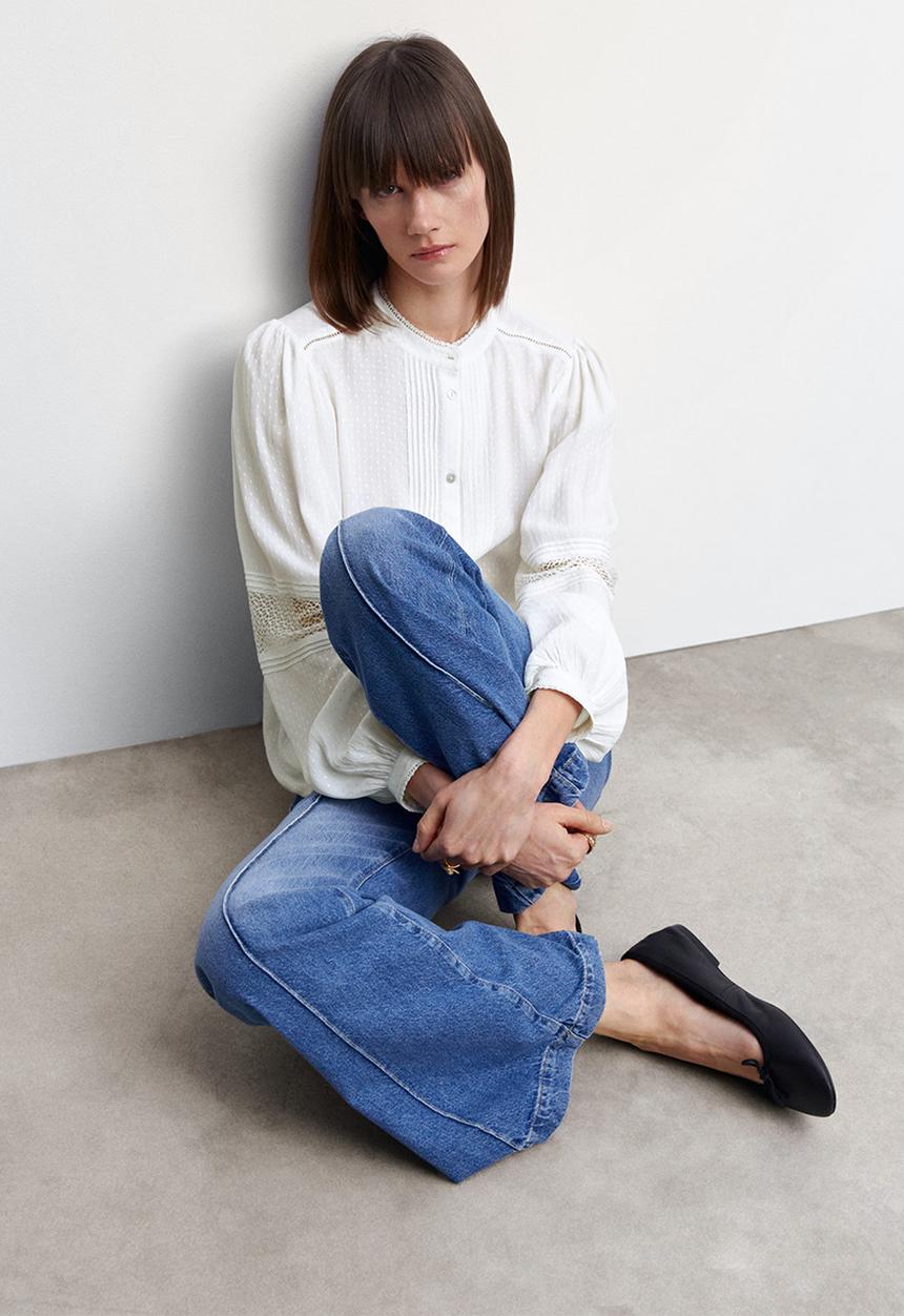 MANGO - Blouse lali - natural