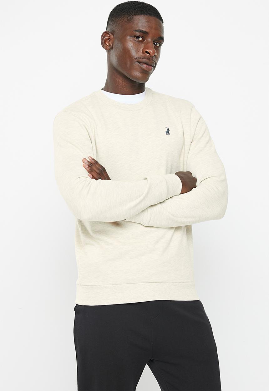 POLO - Men sport long sleeve sweat top - stone 